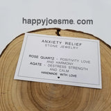 Stone Bead Woven Bracelet Gift - Anxiety Relief