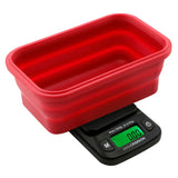 Truweigh Mini Crimson 100g x 0.01g Digital Scale w/ Collapsible Silicone Bowl