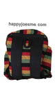 Hemp Backpack Striped Rasta