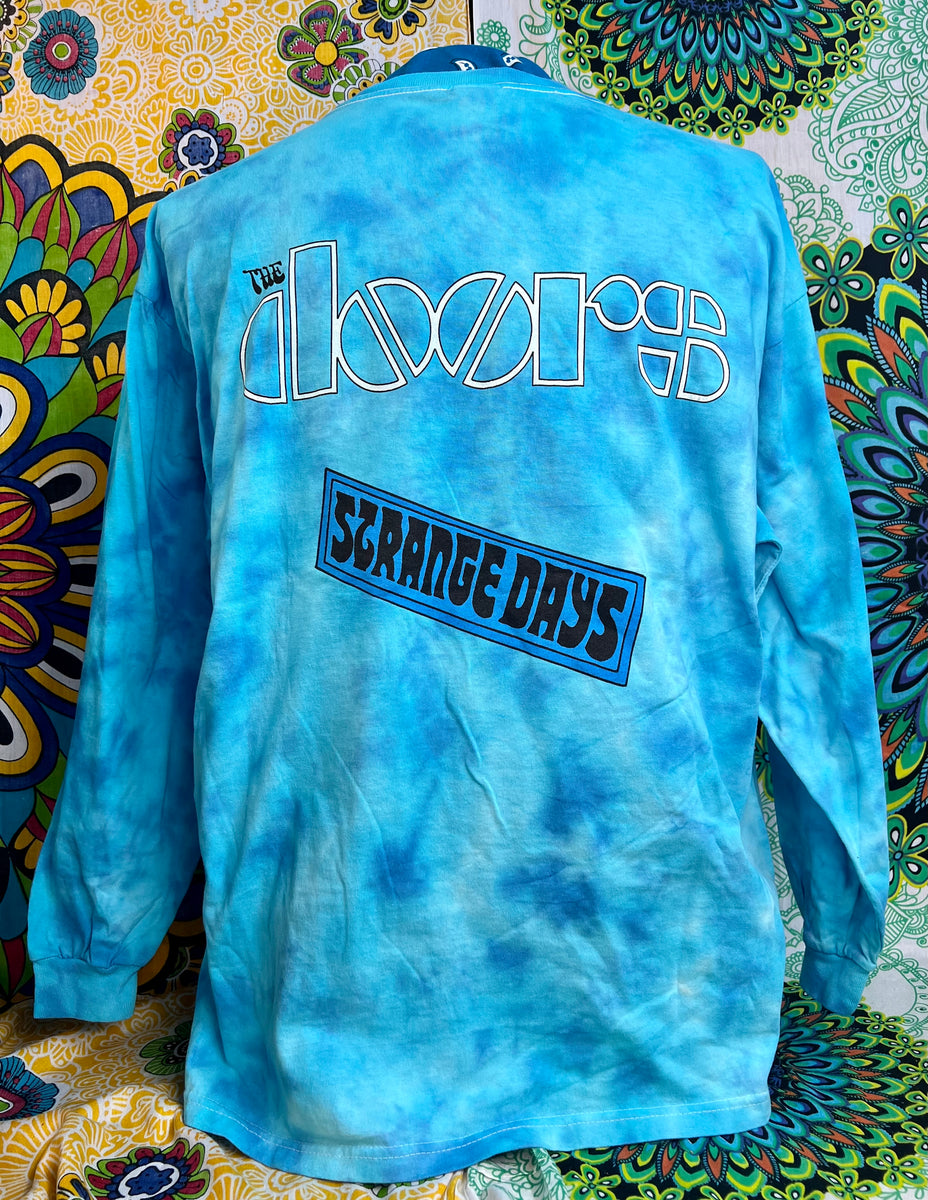 The Doors Vintage Strange Days T-shirt 2000 Blue Tie-Dye – Happy