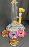 16" Donut Tube Multi Donut-By KGB Glass