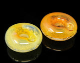 3.5" Round Frosted Donut Imported Glass Hand Pipe