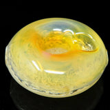 3.5" Round Frosted Donut Imported Glass Hand Pipe