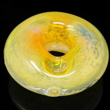 3.5" Round Frosted Donut Imported Glass Hand Pipe