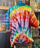 Rainbow Tie-Dye w/Pink Splash T-Shirt