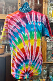 Rainbow Tie-Dye w/Pink Splash T-Shirt