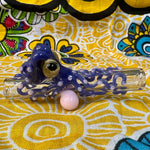 Clear Tip/Chillum w/Critter by Sara Mac Colors Vary