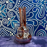 8" Hourglass w/ Straight Neck Soft Glass Waterpipe