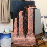 24x48" Acrylic Painting - Quartz Falls 2021 by Sullivan S. O'Keeffe