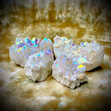 Small Stunning White Angel Aura Quartz Cluster