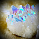 Small Stunning White Angel Aura Quartz Cluster