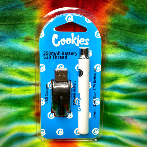 Cookies 350mAh 510 Thread Vape Battery w/ Charger **Pickup Only**