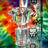 12" Pitbull Bent Neck Gear Showerhead w/ Inline Perc LUXE Series Waterpipe