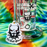 12" Pitbull Bent Neck Gear Showerhead w/ Inline Perc LUXE Series Waterpipe