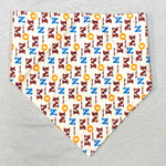 12x24" Doggie Bandana - Alphabet/Letters