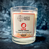 Earth's Elements Wellness Crystal Candle