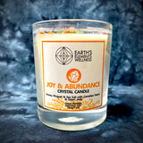 Earth's Elements Wellness Crystal Candle