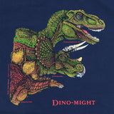 Youth Large Dino-Might Navy T-Shirt