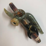 6.25" Frit Steamroller with Horns and Eyeball