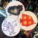 3.5” Fabric Coaster