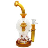 10″ Mushroom House Inline Perk Waterpipe