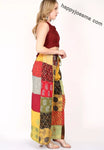 Women's Casual Multi Patchwork Printed Wide Leg Palazzo Pant