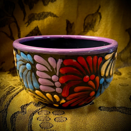 Rainbow Talavera Pottery Bowl ￼
