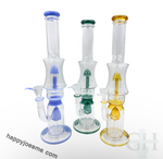 16” Rock Glass Dual Perc Waterpipe
