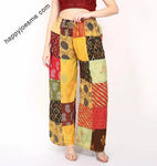 Women's Casual Multi Patchwork Printed Wide Leg Palazzo Pant