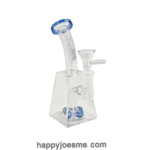 6” Rock Glass Angular Flow Waterpipe