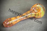 Pink/Yellow/Cream Wrap & Rake Fume Handpipe W/Honeycomb Front by Pharo