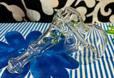 Clear Color Dotted Hammer Bubbler