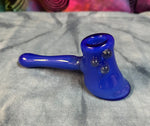 Solid Blue Dry Hammer Bubbler