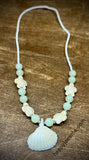 Turtle Shell Seed Bead Necklace