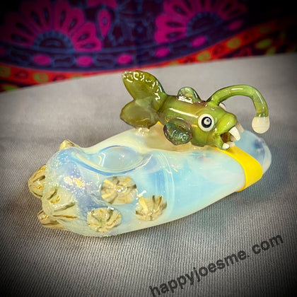 UV Claw/Angler Fish/ W Barnacles ￼Handpipe - Mrs Claws/Hareball Collab