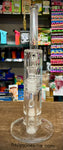 14" Perk Tech Scientific Bent Neck UFO Perc & Honeycomb Perc, Waterpipe