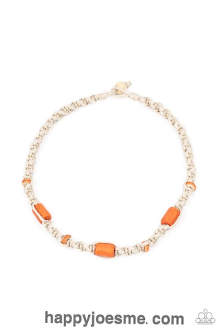 Paparazzi Explorer Exclusive Orange Urban Necklace