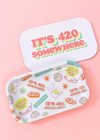 “Large” 420 Rolling Tray W/Lid