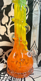 15” Bulb W/Half Wrap/Crown Soft Glass Waterpipe