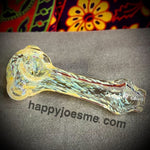Light Color Frit Silver Fume Handpipe