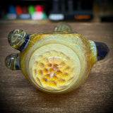 5.5" Fumed Frit Honeycomb Front Handpipe with Triple Bumps