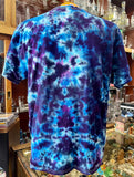 Steal Your Face Mandala Purple/Blue- Multicolor Mandala Tie-Dye T-shirt by Don Martin