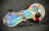 Fumed Handpipe W/Flowers