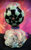 Fumed Checkered Standing Handpipe