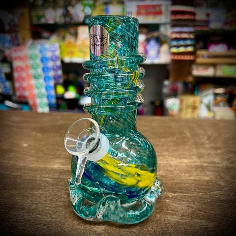6” Wrap & Ruffle Base Waterpipe