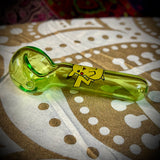 4” Slime Green Pikachu Handpipe ￼