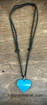 Blue Heart Adjustable Necklace