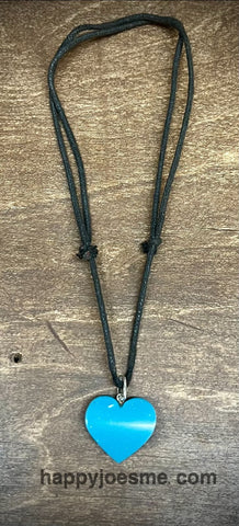 Blue Heart Adjustable Necklace