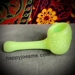 Slime Green Textured Frit Hammer Handpipe