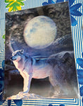 Wolfs and The Full Moon Lenticular Poster